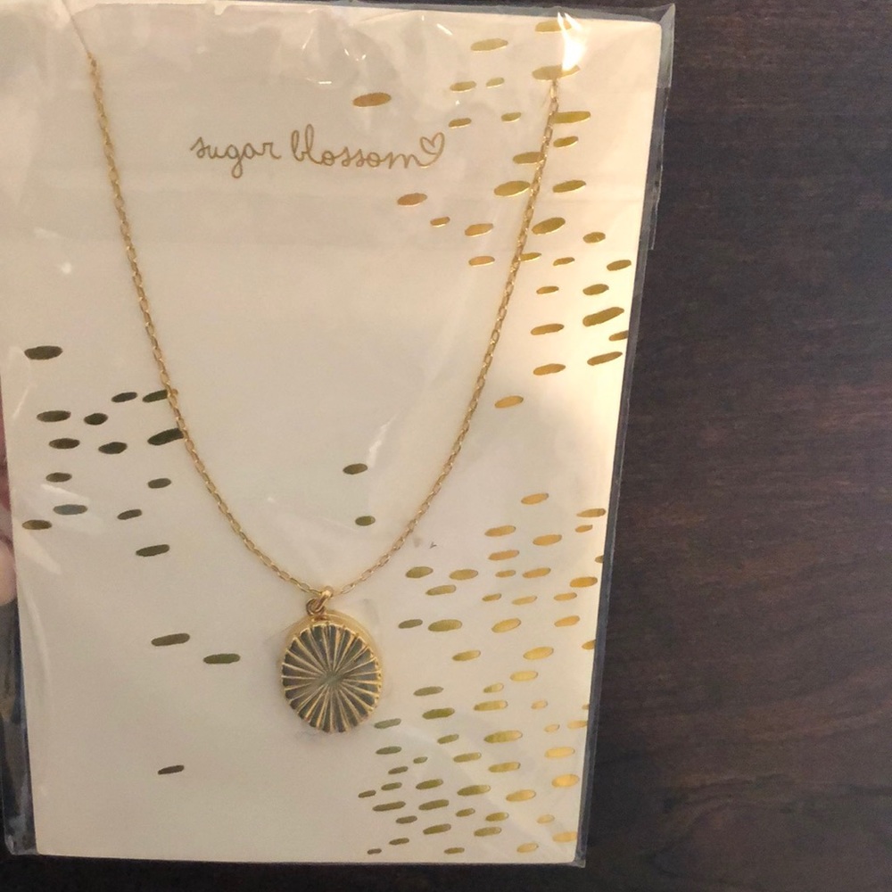 Anthropologie locket necklace, gold